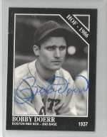 Bobby Doerr Autographed Card JSA (Boston Red Sox)